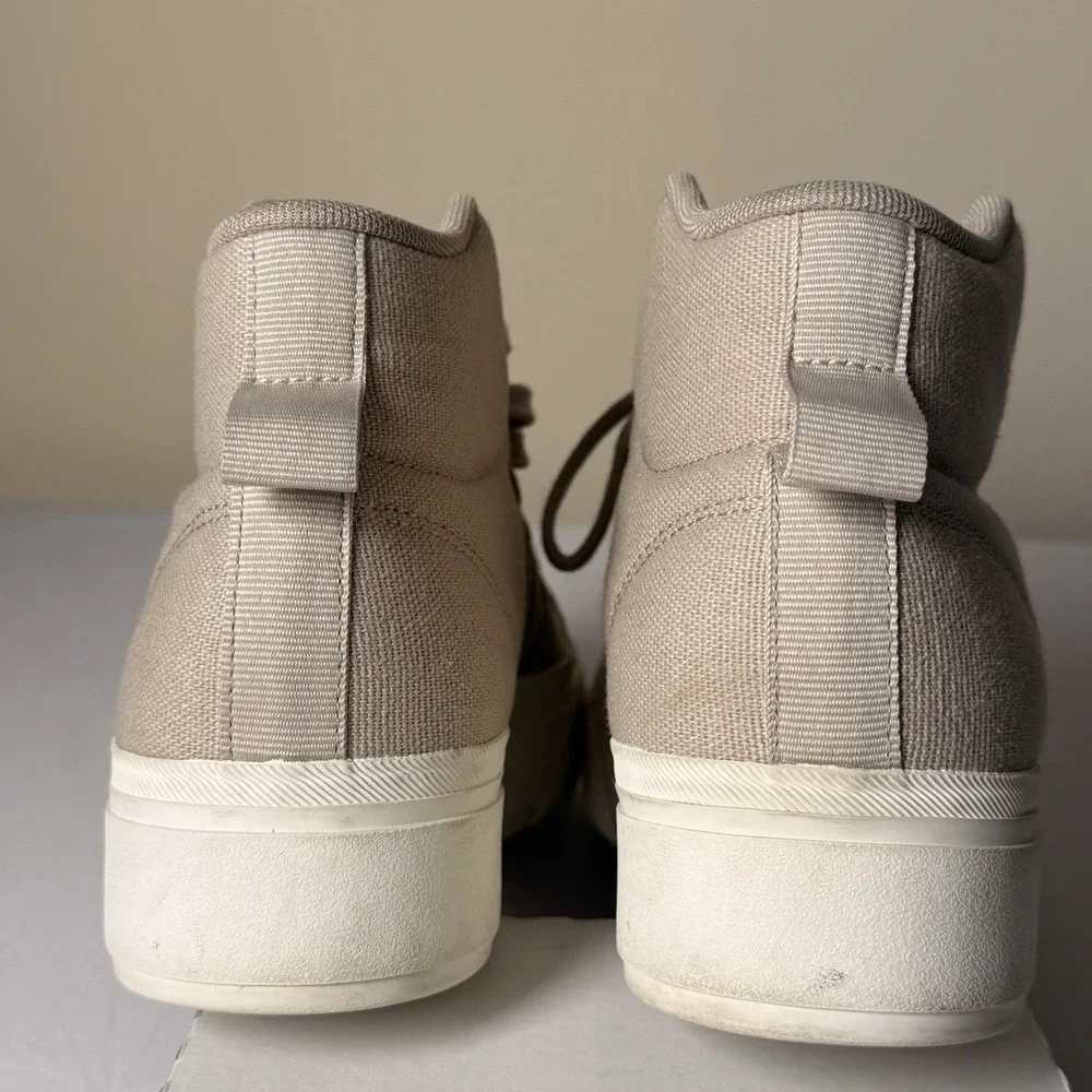 Women Adidas Bravada Platform 2.0 High Top Shoes Beige 7.5  Minimalist Normcore